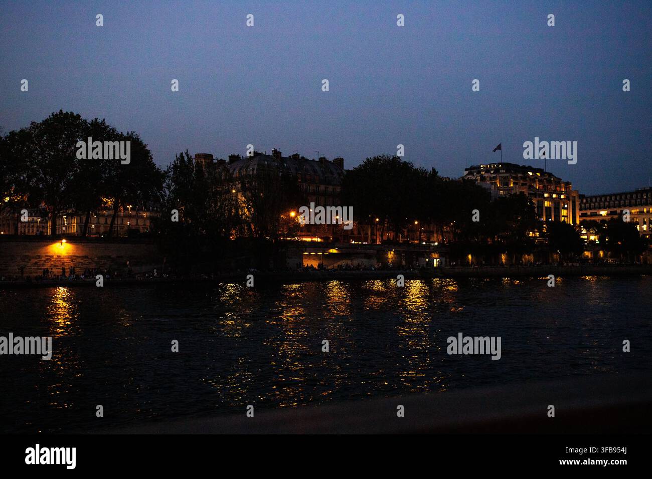 Parigi dalla crociera fluviale Foto Stock