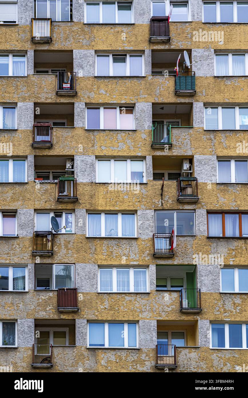 Vista sull'architettura storica a Varsavia, Polonia Foto Stock