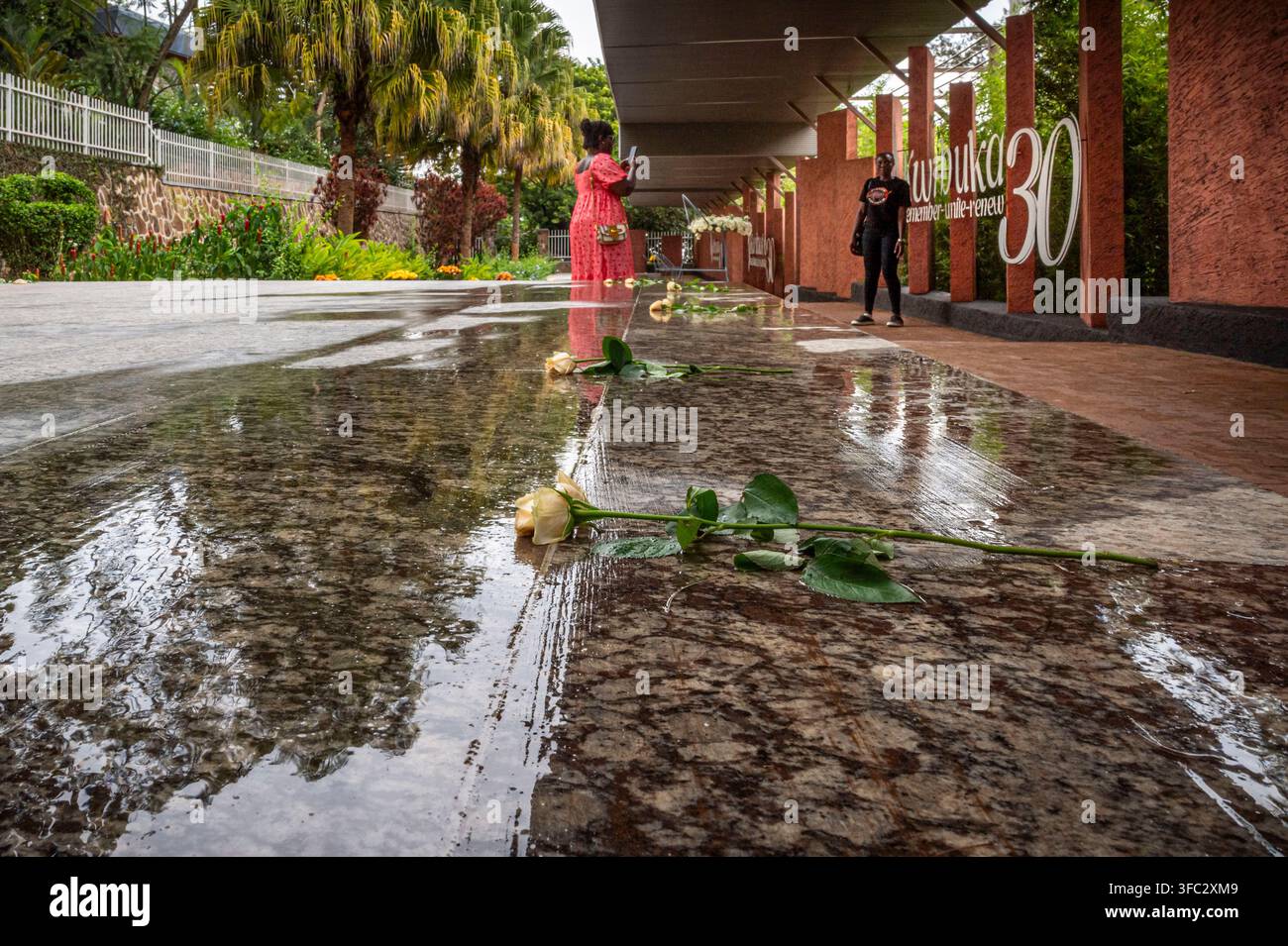 Ruanda, Kigali, distretto di Gisozi, Memoriale del Genocidio di Kigali, un sito commemorativo che ricorda il genocidio dei Tutsi in Ruanda del 1994; i resti di oltre 250.000 persone sono sepolti lì Foto Stock