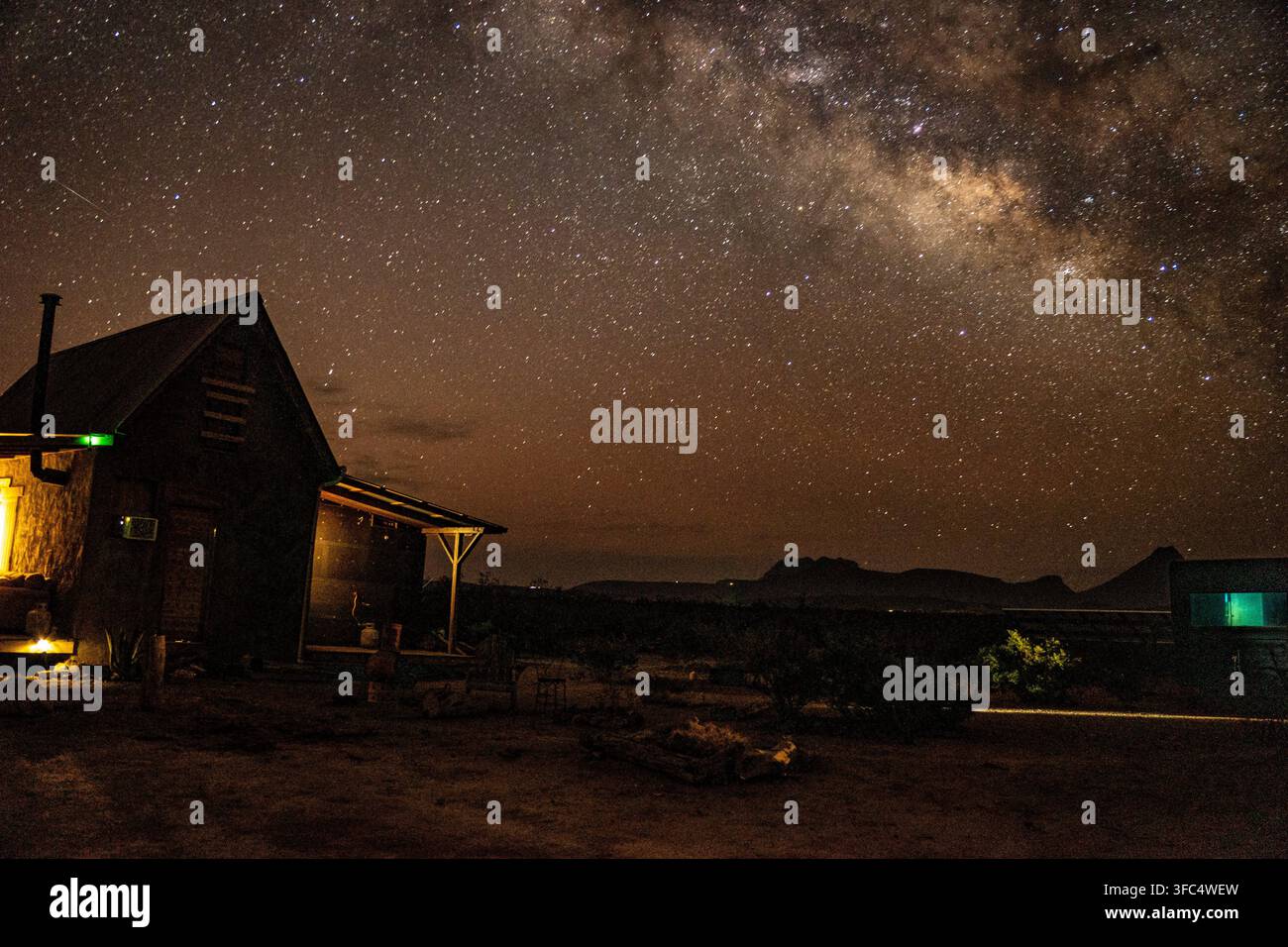 Capanna della Via Lattea Big Bend Foto Stock