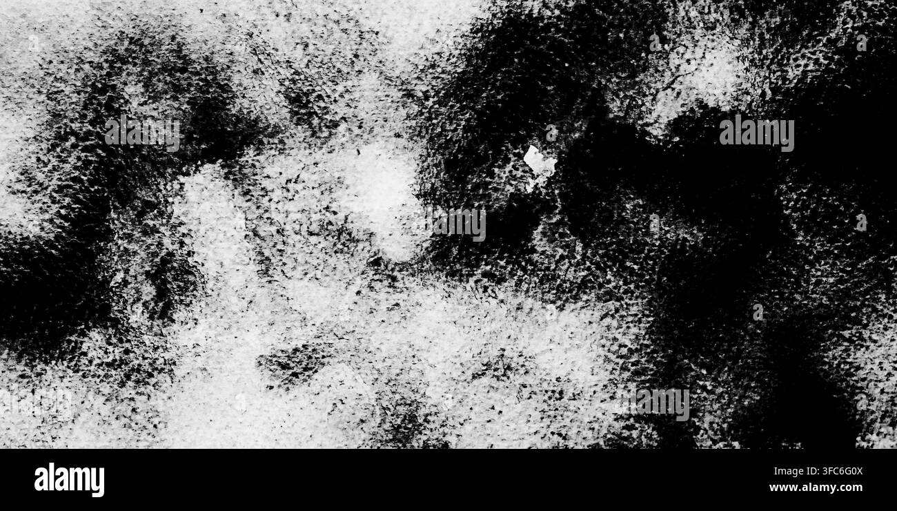 Un motivo creato da stampe di fiori essiccati su uno sfondo acquerellato. Foto Stock