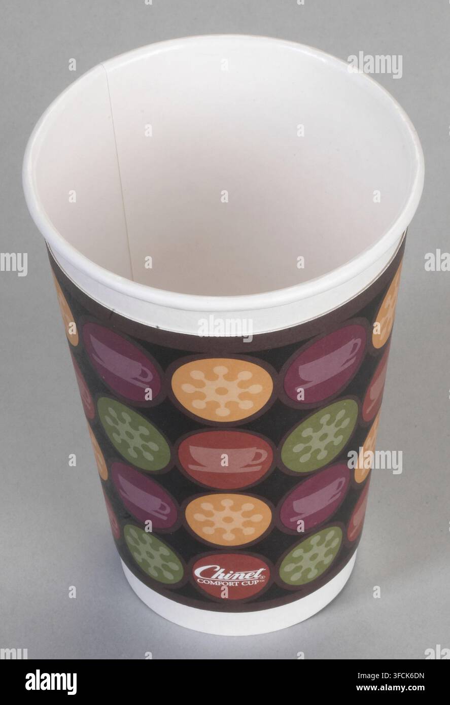 Tazza da caffè di carta con motivo, USA Foto Stock