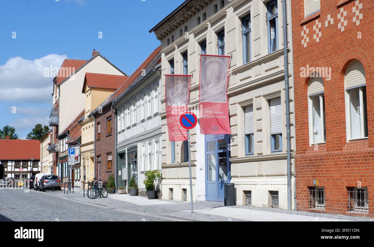 Museo Winckelmann, Stendal nella Sassonia-Anhalt, ex-Germania Est, ex-DDR. Foto Stock