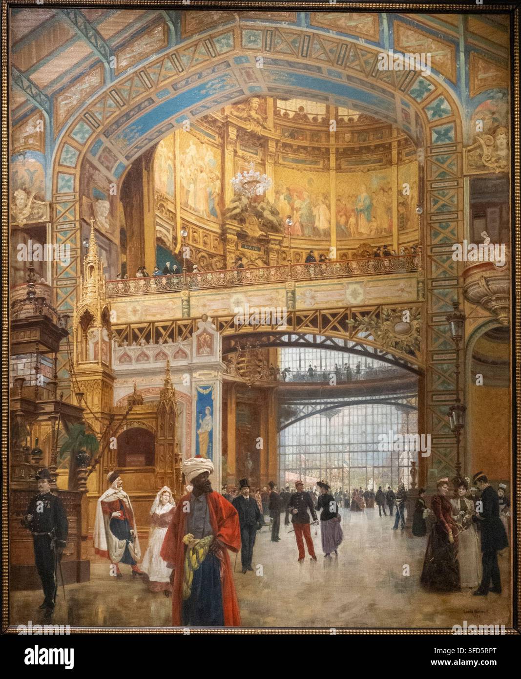 Louis Béroud, La cupola centrale della Galleria delle Macchine, 1890, Esposizione sull’orientalismo, Metropolitan Museum of Art, New York City Foto Stock