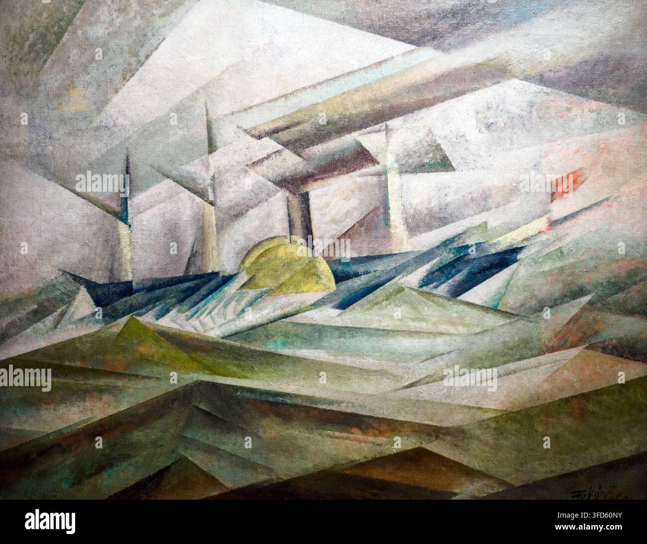 Sidewheeler II 1913 di Lyonel Feininger (1871 – 1956) Olio su tela Foto Stock
