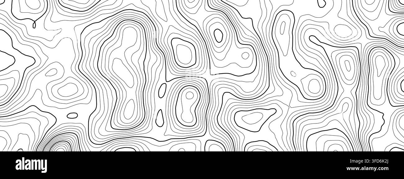 Mappa oceanica nautica con navigazione a motivo radar per fondo sonar vettoriale. Carta topografica del mondo con topografia del fondale marino per sfondo texture Illustrazione Vettoriale