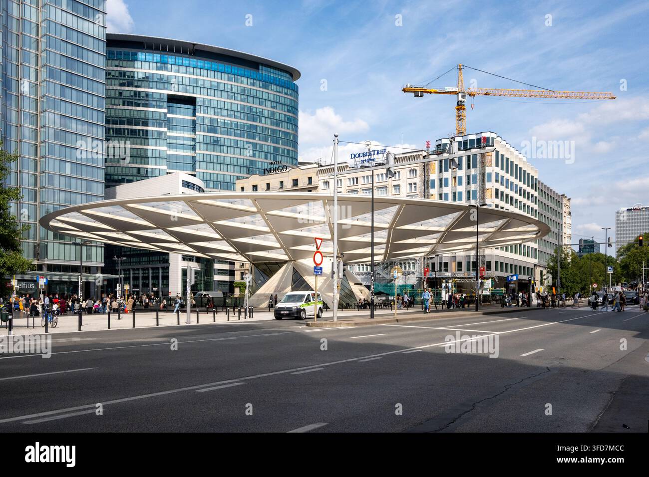 Stazione di transito Rogier a Bruxelles Foto Stock