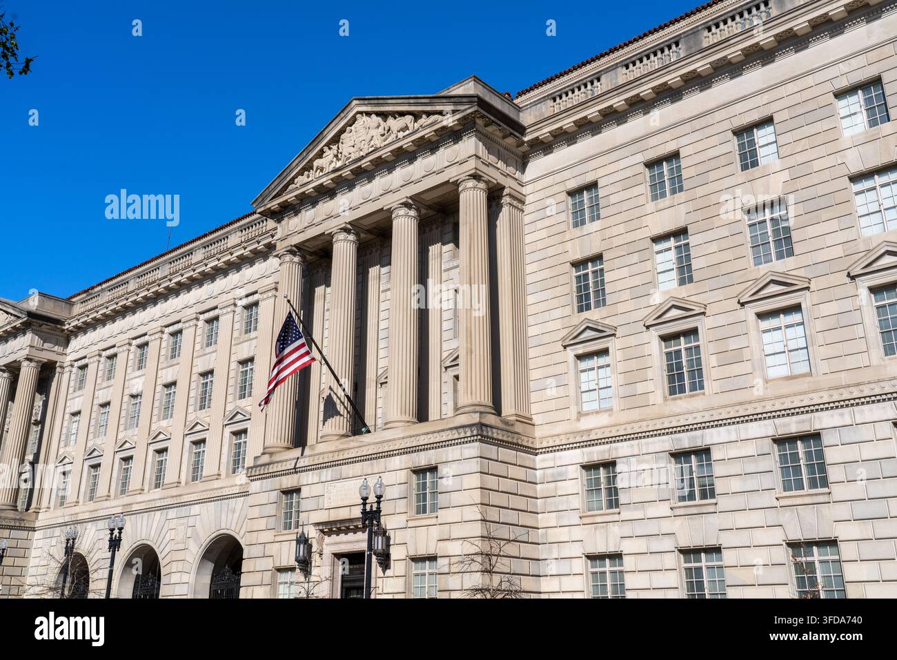 L'edificio del Dipartimento del Commercio a Washington D.C. Foto Stock