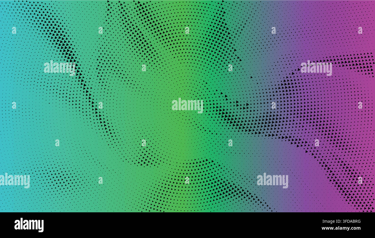 Sfondo astratto sfumato nei colori turchese e viola con mezzitoni Illustrazione Vettoriale