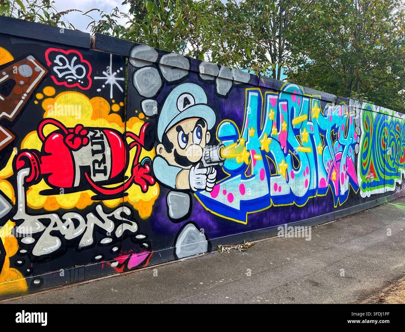Wall Games 2026 - Street Art a Northampton Foto Stock