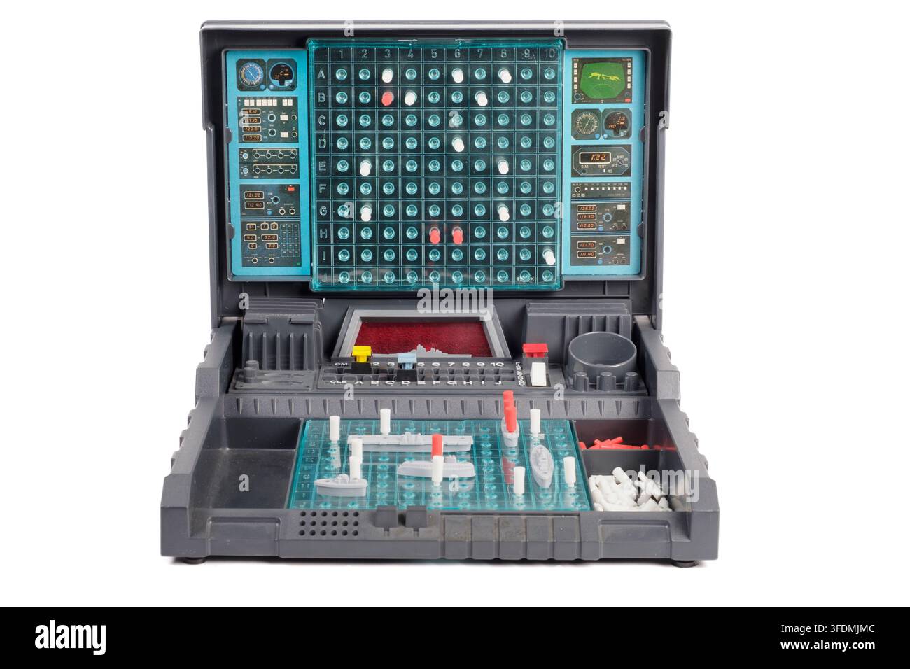 Gioco da tavolo MB Electronics Computer Battleship degli anni '70 e '80 Foto Stock