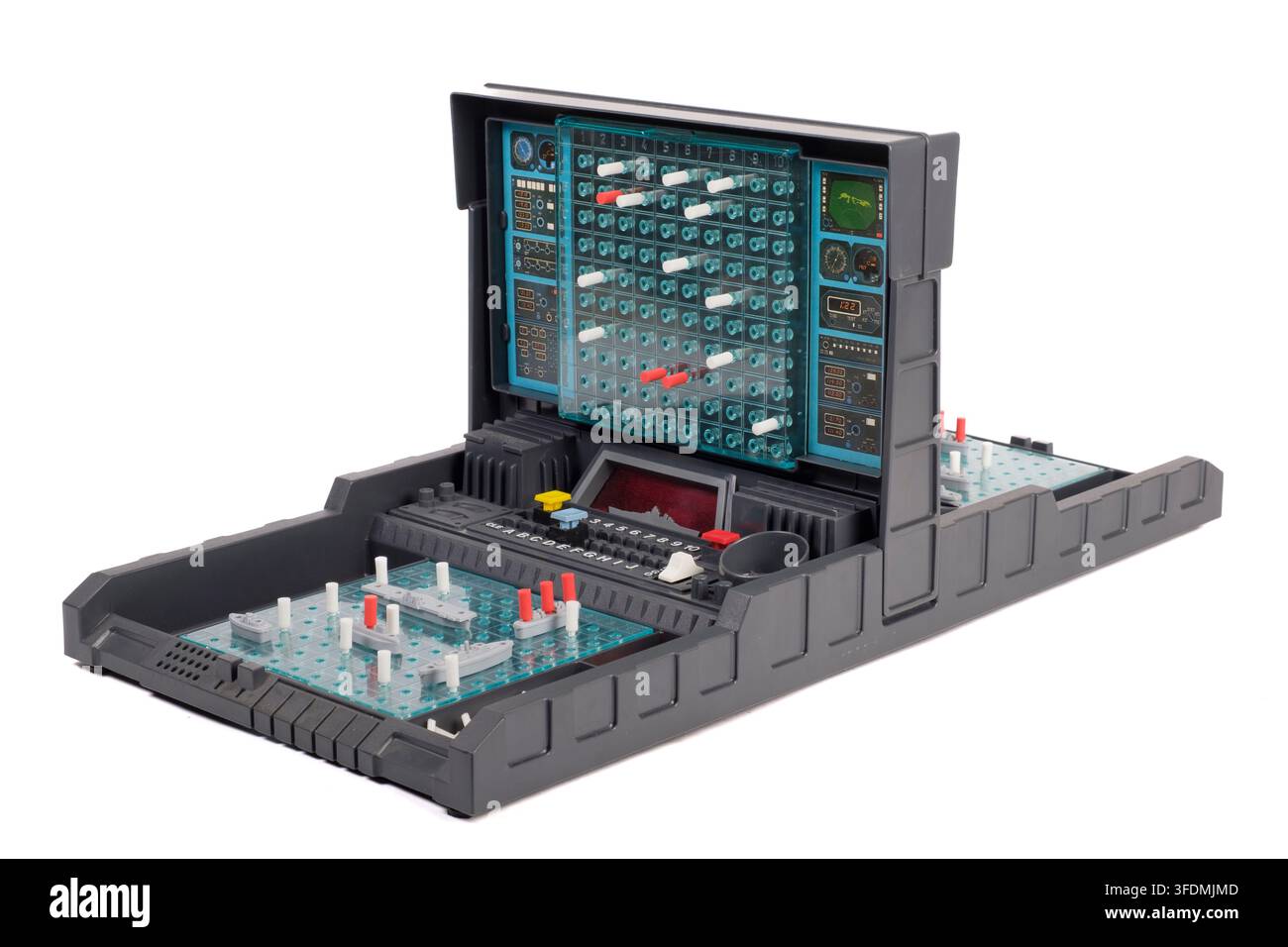 Gioco da tavolo MB Electronics Computer Battleship degli anni '70 e '80 Foto Stock