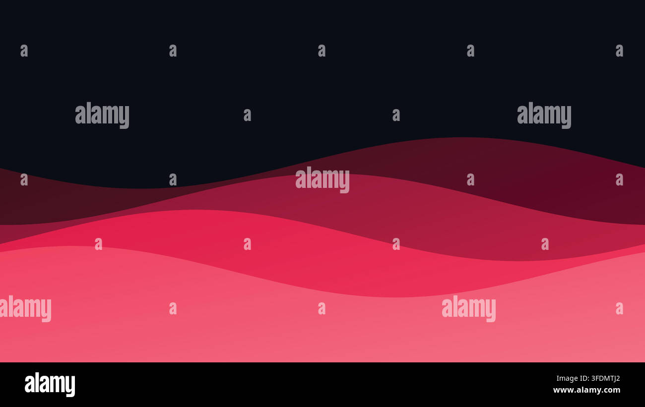 Sfondo ondulato astratto con curve stratificate per il design delle presentazioni Illustrazione Vettoriale