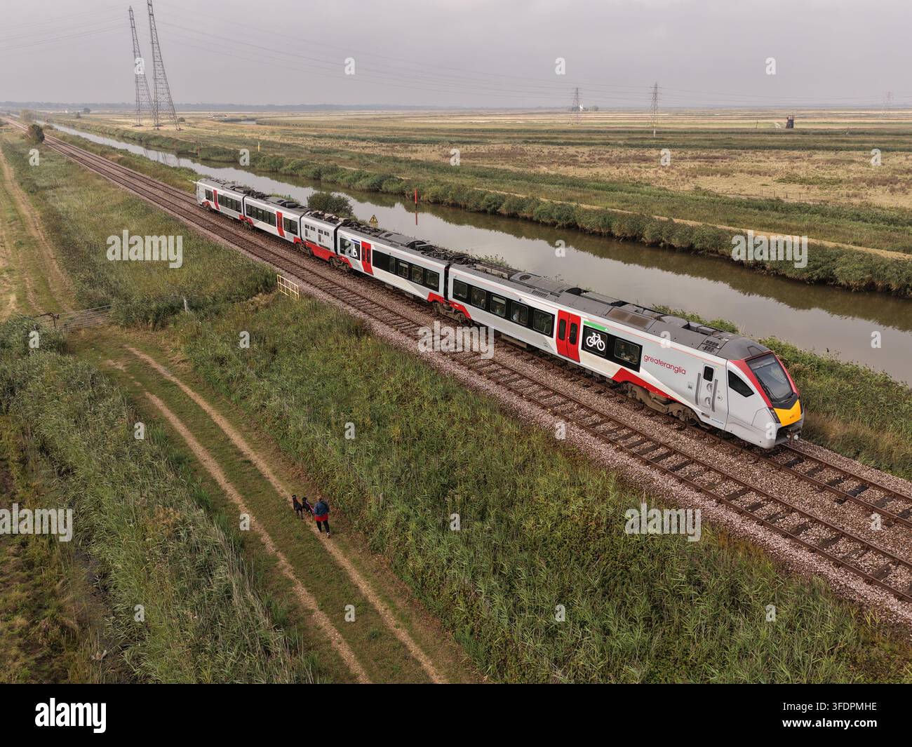 Treno Greater Anglia Foto Stock
