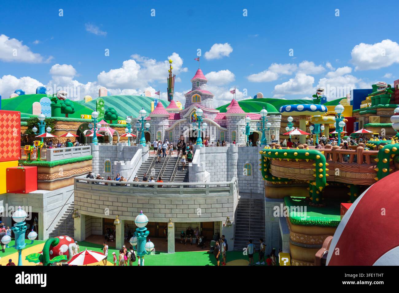 Super Mario Land all'Epic Universe Orlando Foto Stock