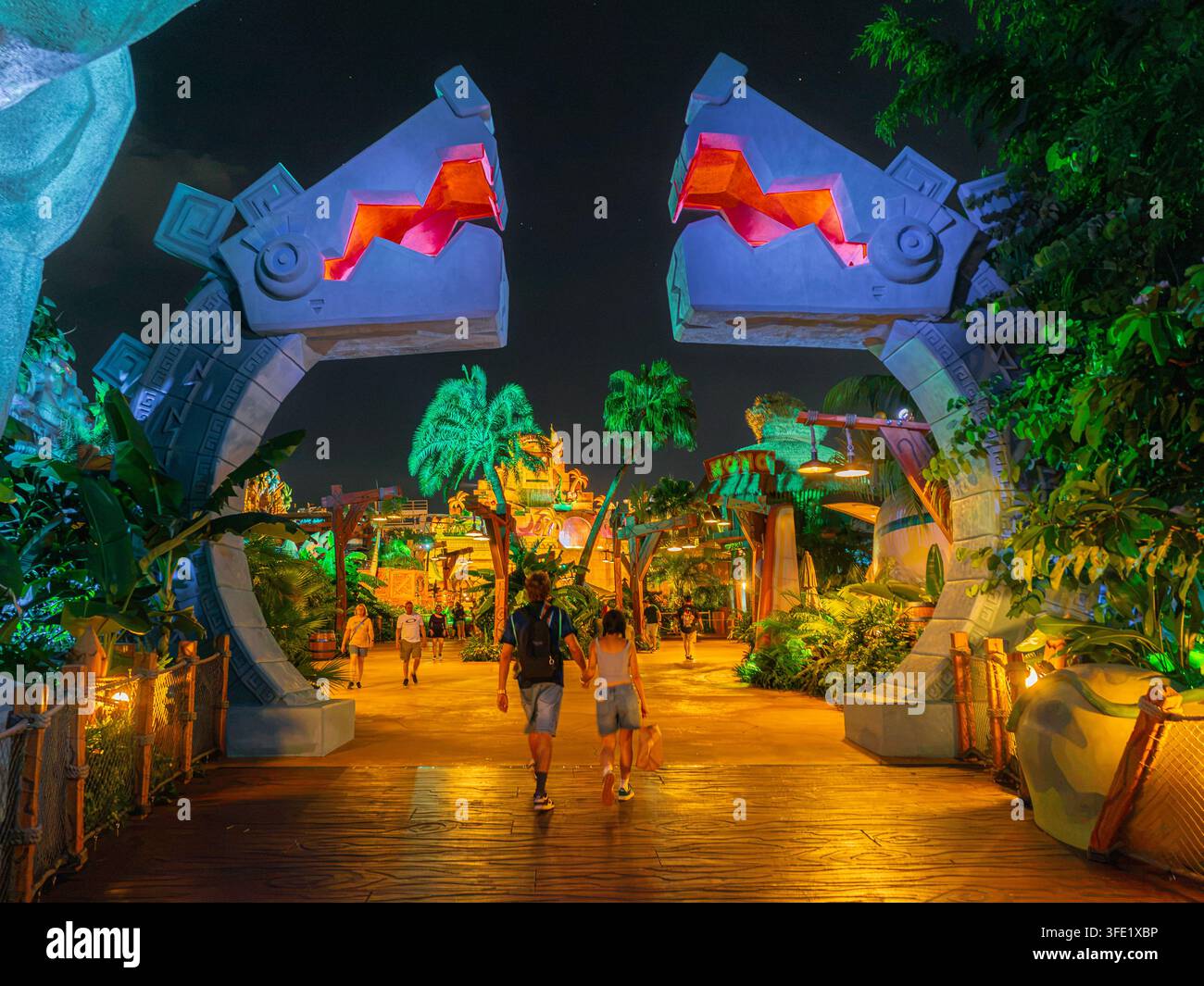 L'ingresso di Donkey Kong all'Epic Universe di Orlando Foto Stock