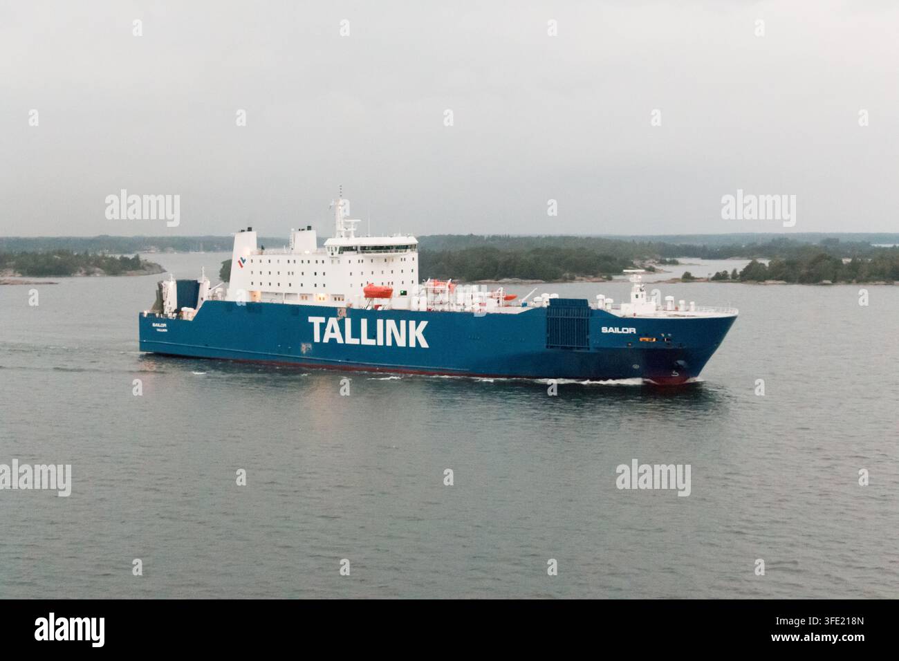 MS Sailor, nave passeggeri roll-on/roll-off (RoPax) di Tallink. Foto Stock