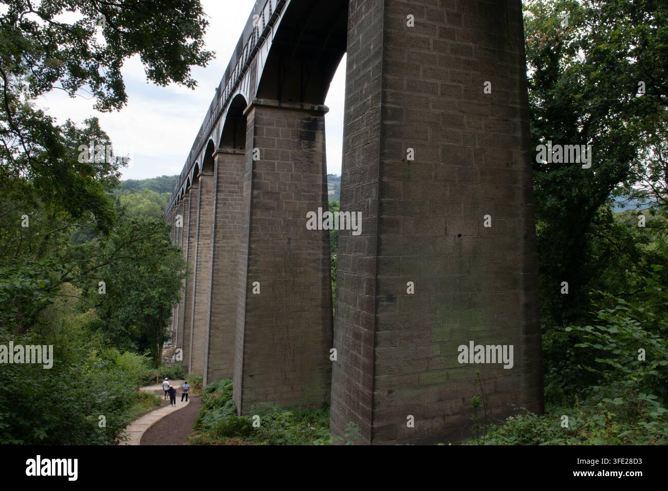 L'acquedotto di Pontcysyllte, Trefor, Wrexham, Galles. Foto Stock