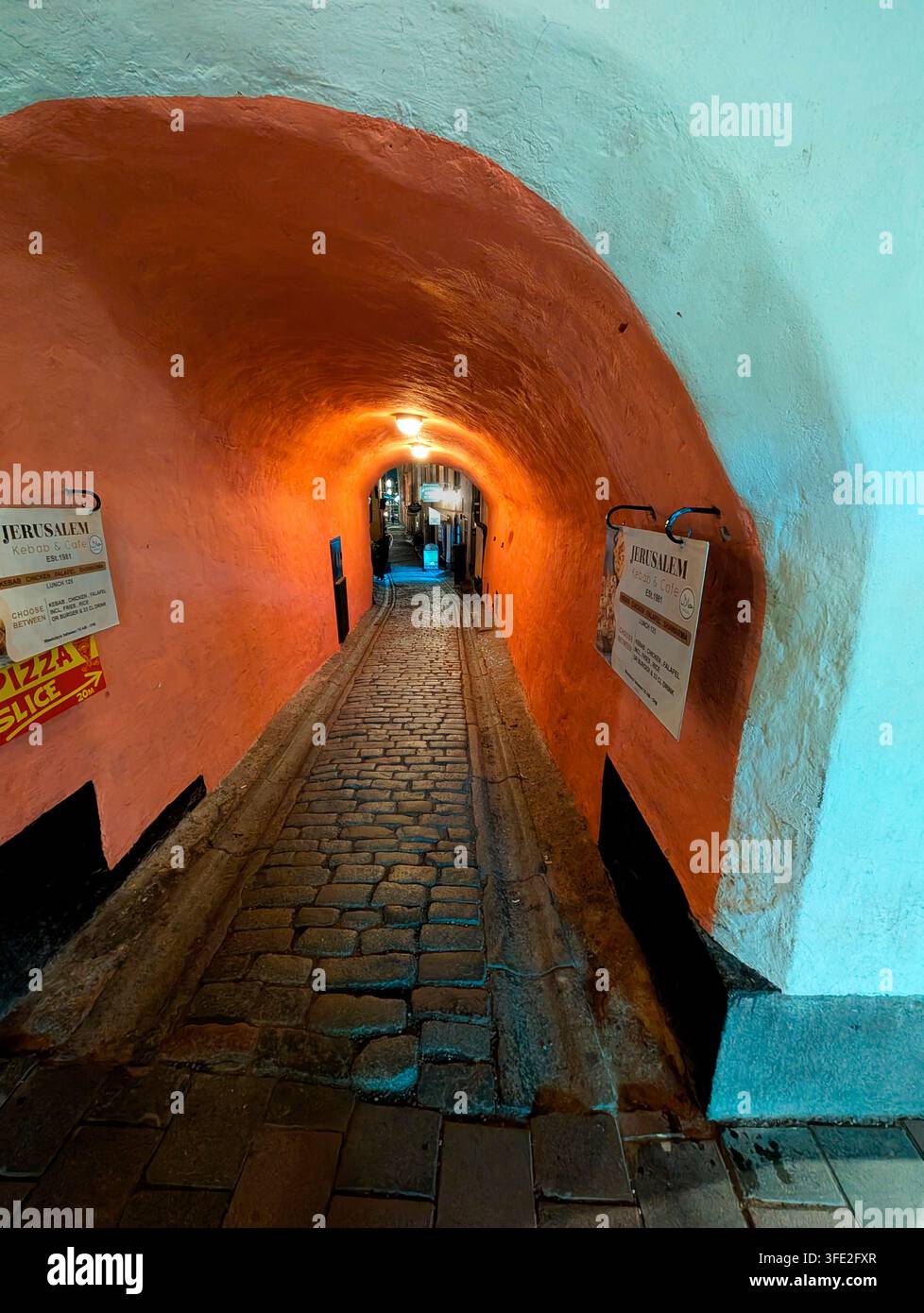 Città molto antica, Stoccolma. - Immagine stock catturata con smartphone