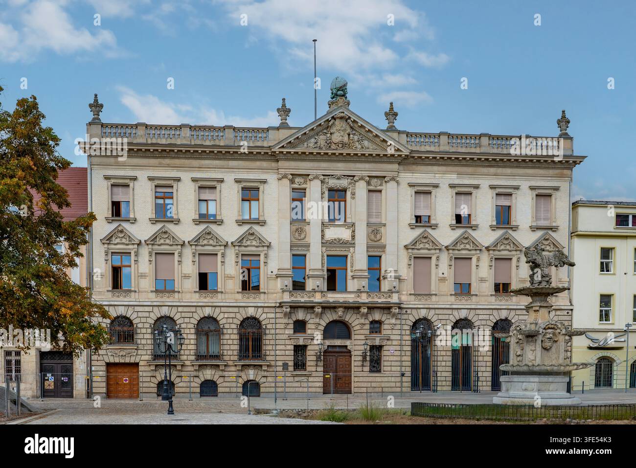 Palazzo sotto il Globo, Stettino, Polonia Foto Stock