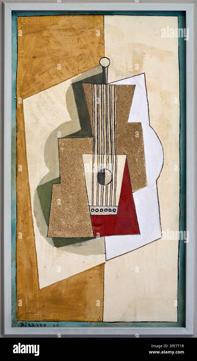 Chitarra, 1919, Pablo Picasso (Málaga 1881 - Mougins 1973), museo Kröller-Müller, parco nazionale De Hoge Veluwe, Otterlo, Paesi Bassi Foto Stock