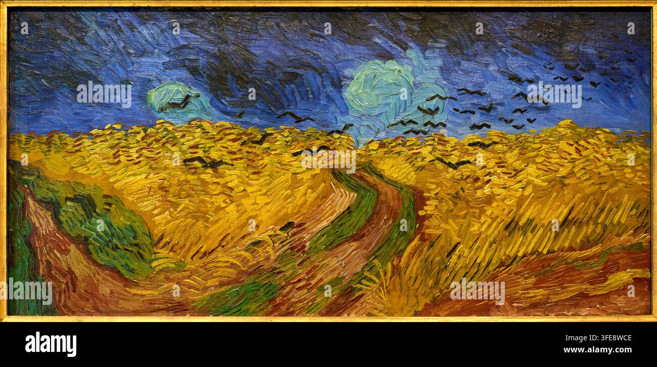 Campo di grano con corvi, 1890, Vincent van Gogh (Zundert 1853 - Auvers-sur-Oise 1890), Museo Van Gogh, Amsterdam, Paesi Bassi Foto Stock