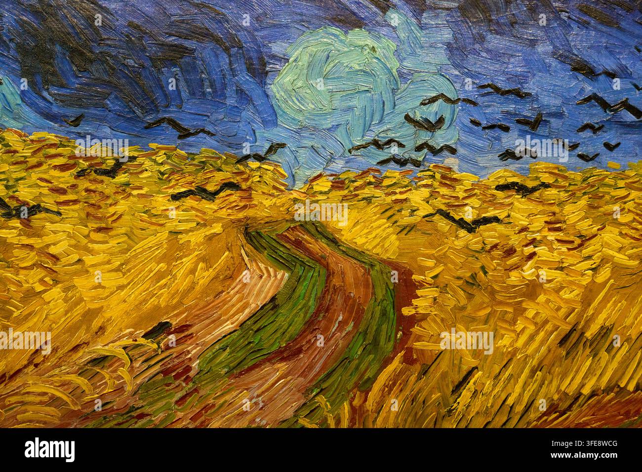 Campo di grano con corvi, 1890, Vincent van Gogh (Zundert 1853 - Auvers-sur-Oise 1890), Museo Van Gogh, Amsterdam, Paesi Bassi Foto Stock