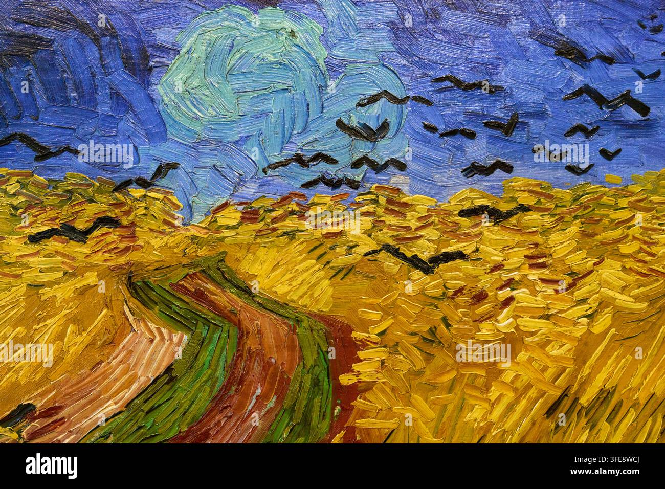 Campo di grano con corvi, 1890, Vincent van Gogh (Zundert 1853 - Auvers-sur-Oise 1890), Museo Van Gogh, Amsterdam, Paesi Bassi Foto Stock