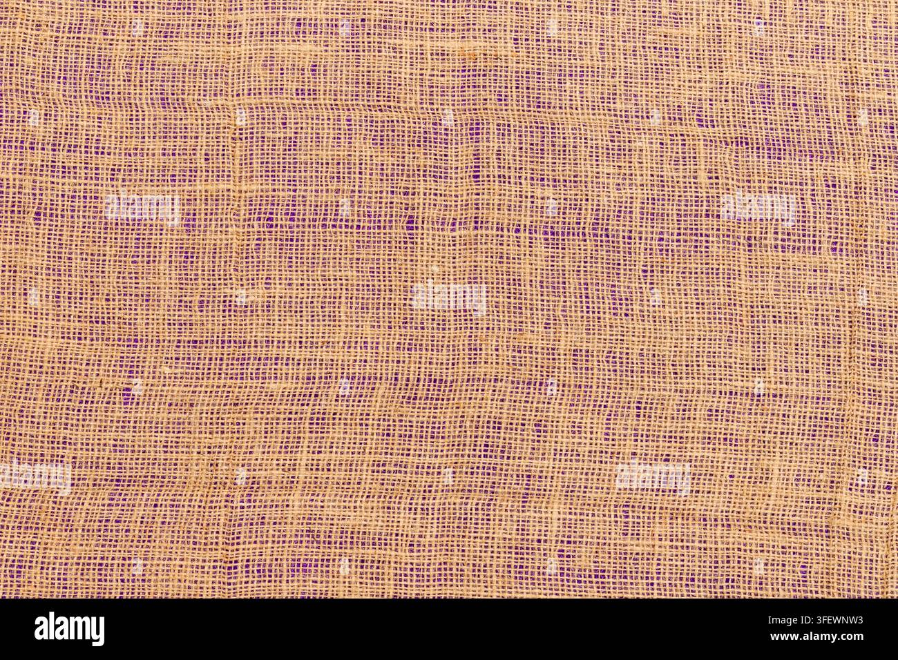Sfondo in tessuto di iuta naturale Foto Stock