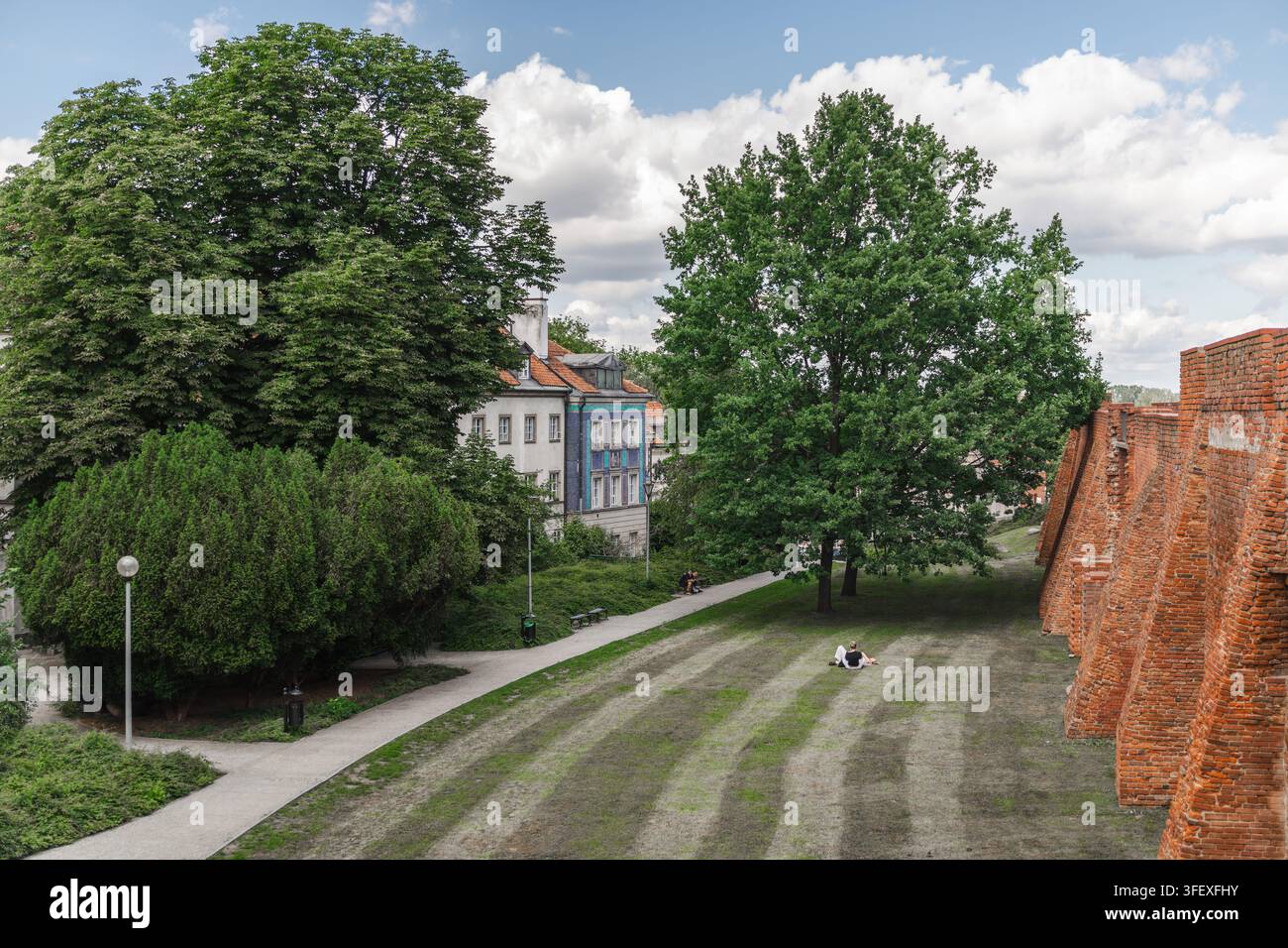 Cittadella di Varsavia e parco Fosa Foto Stock