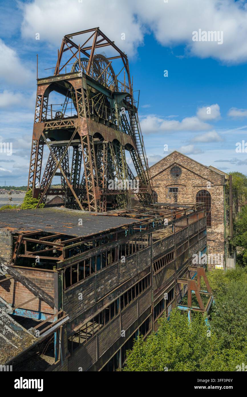 Miniera di Chatterley Whitfield a Stoke-on-Trent, una ex miniera di carbone abbandonata e sito di patrimonio industriale conservato. Foto Stock