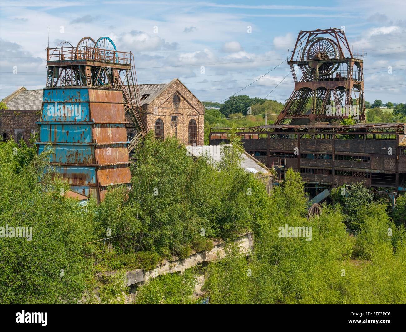 Miniera di Chatterley Whitfield a Stoke-on-Trent, una ex miniera di carbone abbandonata e sito di patrimonio industriale conservato. Foto Stock