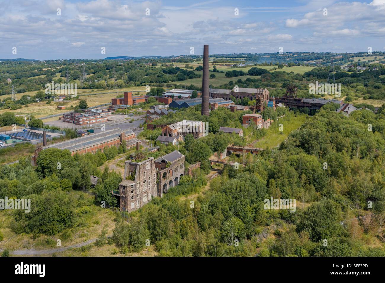 Miniera di Chatterley Whitfield a Stoke-on-Trent, una ex miniera di carbone abbandonata e sito di patrimonio industriale conservato. Foto Stock