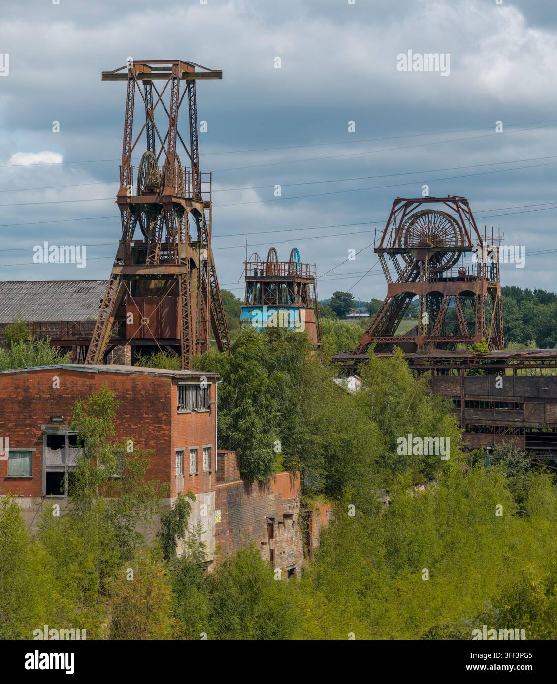 Miniera di Chatterley Whitfield a Stoke-on-Trent, una ex miniera di carbone abbandonata e sito di patrimonio industriale conservato. Foto Stock