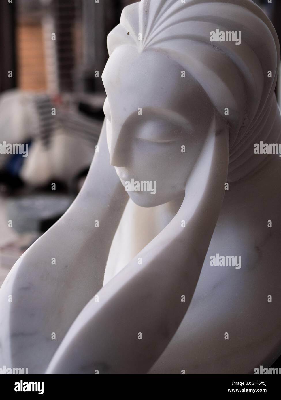 Scultura in marmo di Carrara italiano Foto Stock