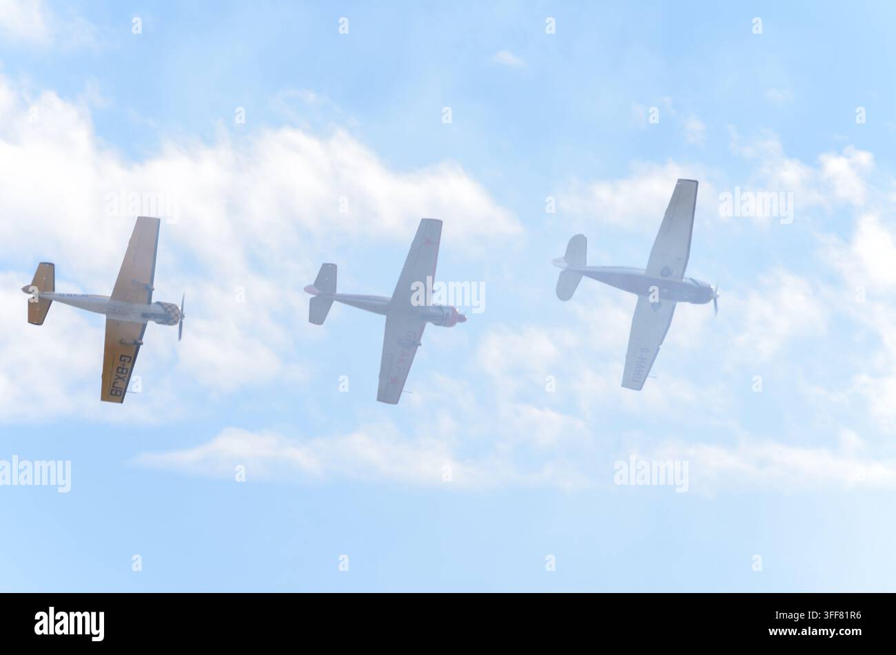 La squadra di volo degli storni allo spettacolo aereo di Clacton on Sea nel 2026, Regno Unito Foto Stock