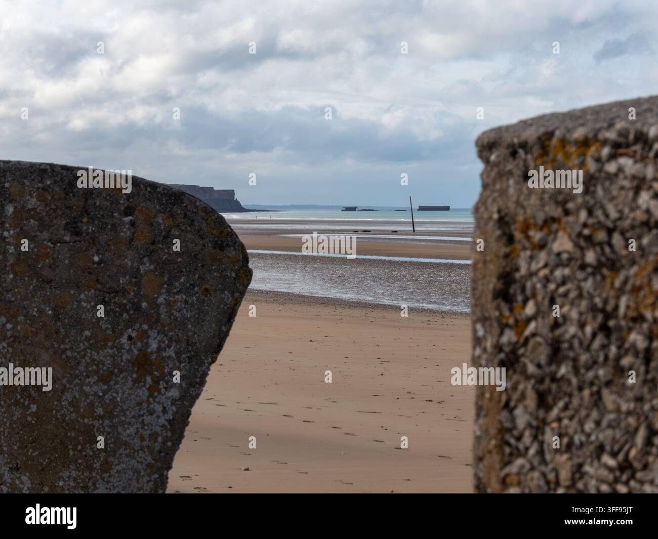 Gold Beach Le spiagge dello sbarco del D-Day del 6 giugno 1944 Foto Stock