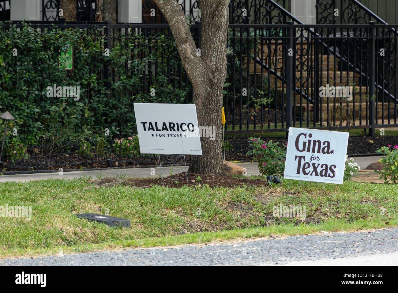Houston, Texas, USA - 5 settembre 2026: cartello della campagna politica “Talarico per il Texas” in Texas Foto Stock