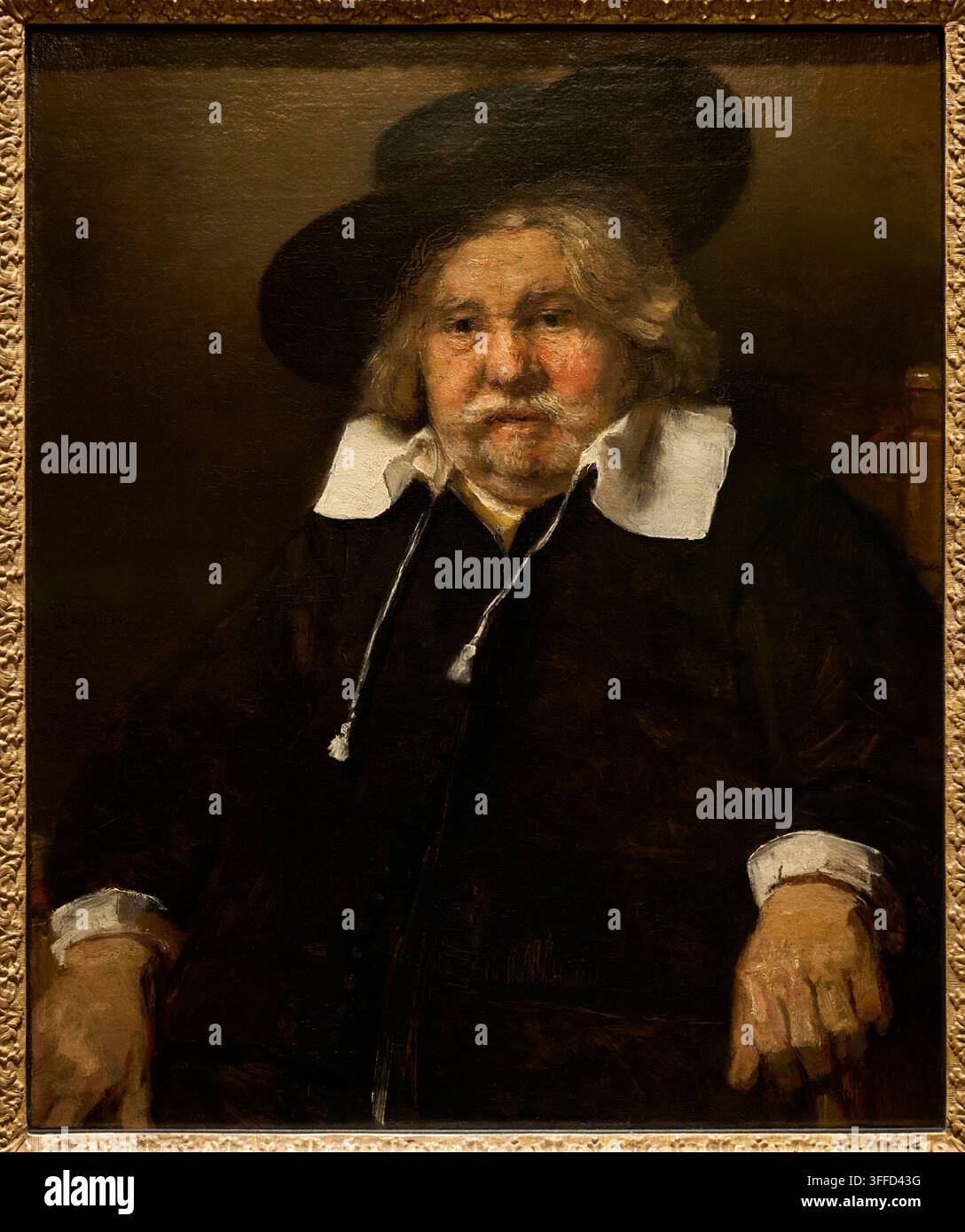 Ritratto di un uomo anziano, 1667, Rembrandt (1606-1669), Museo Mauritshuis, L'Aia, Paesi Bassi Foto Stock