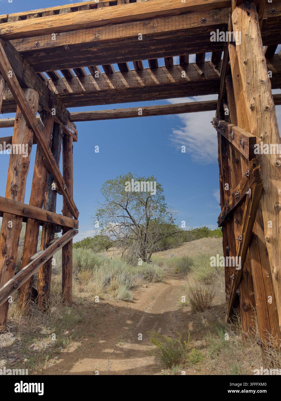 Tratturo ferroviario sopra il High Desert Trail Foto Stock