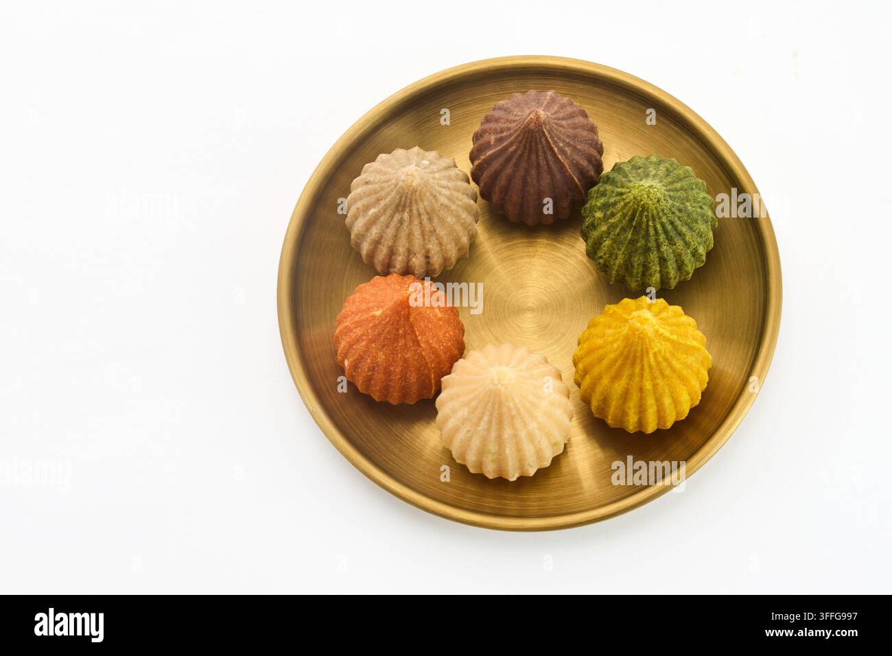 Modak cibo dolce indiano festival Ganesh Chaturthi Foto Stock