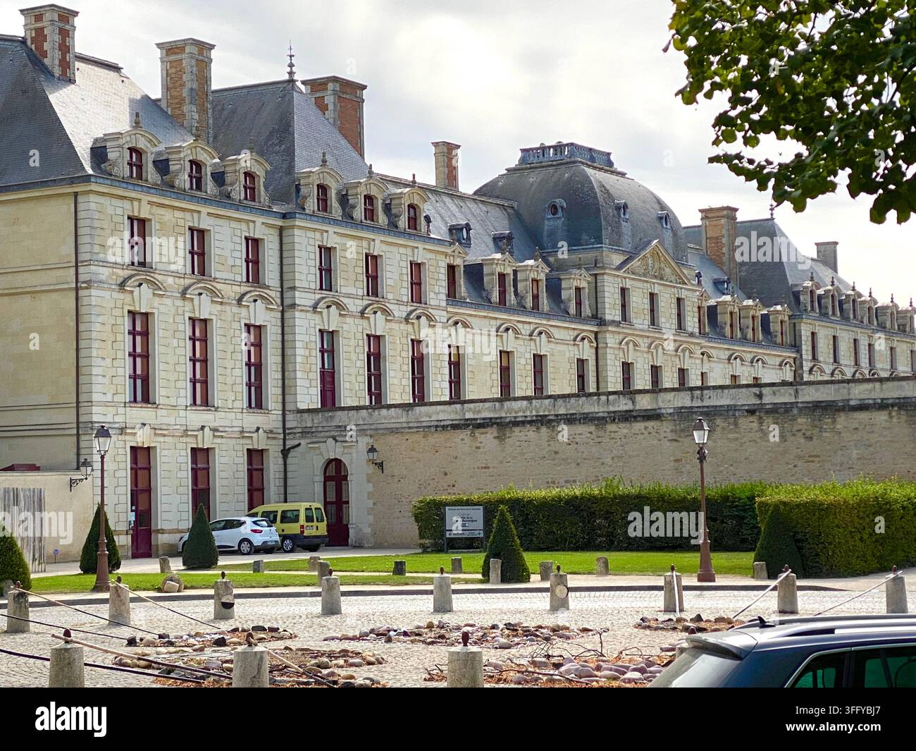 Castello di Thouars Francia Foto Stock