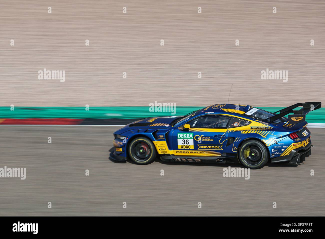 Arjun Maini (IND/HRT Ford Racing, #36), Ford Mustang GT3 Evo DTM (Campionato tedesco di auto turistiche) - Gara 7, Sachsenring l'11.09.2026. Foto Stock