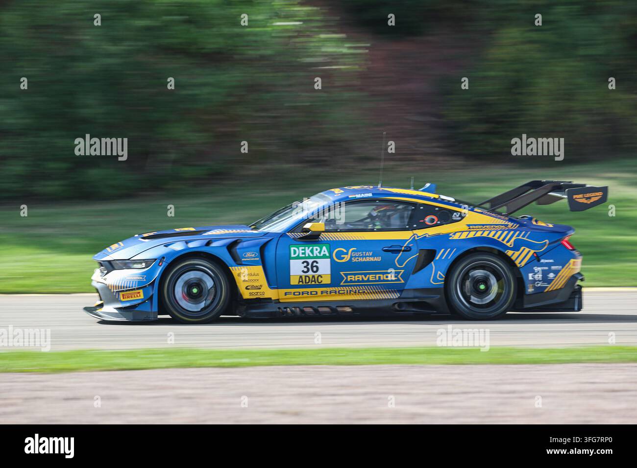 Arjun Maini (IND/HRT Ford Racing, #36), Ford Mustang GT3 Evo DTM (Campionato tedesco di auto turistiche) - Gara 7, Sachsenring l'11.09.2026. Foto Stock