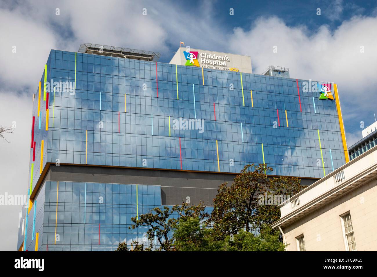Richmond, Virginia – Ospedale pediatrico di Richmond nel Centro medico della Virginia Commonwealth University. Foto Stock