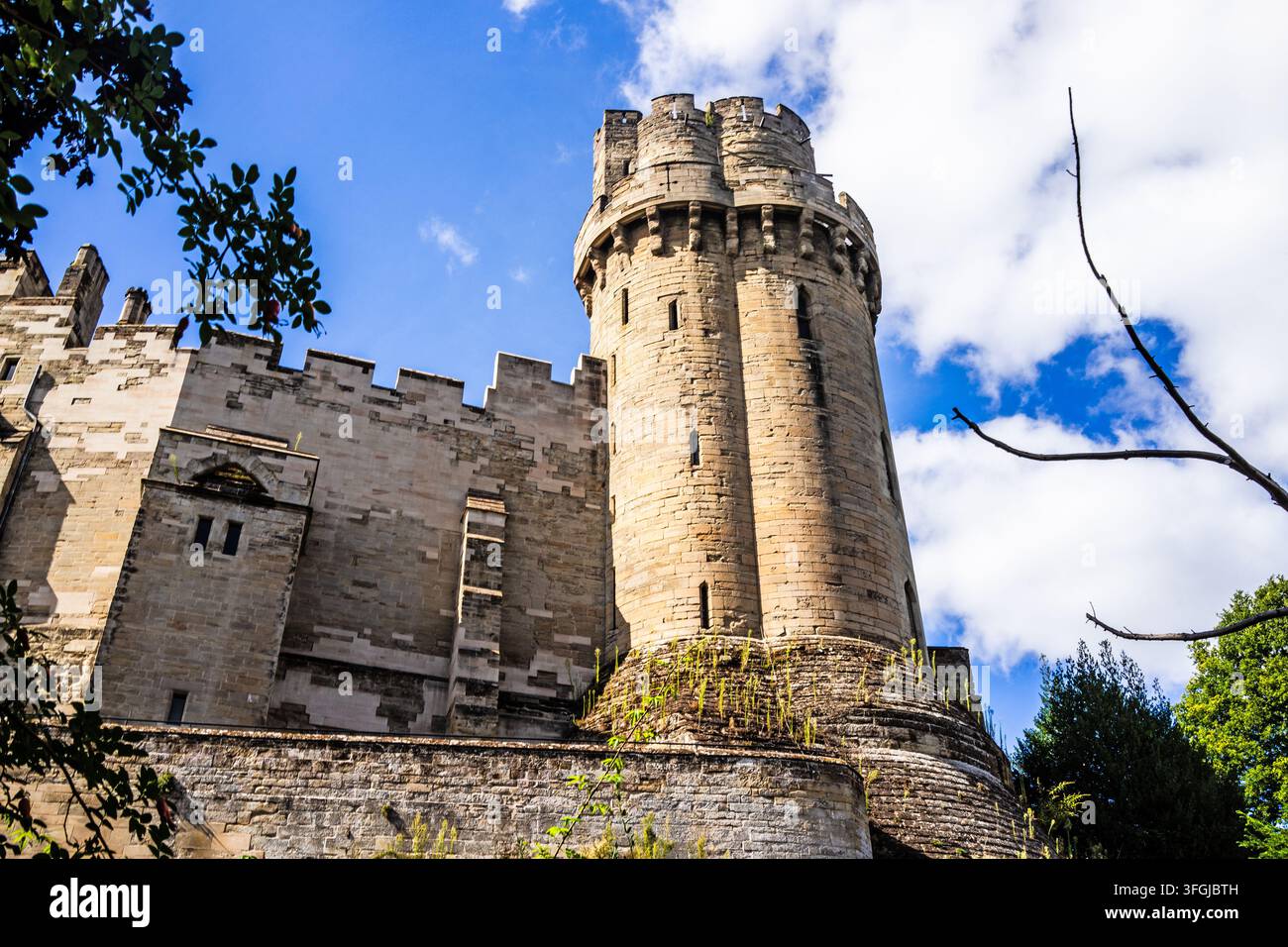 Il Castello di Warwick, Warwick, Warwickshire, Inghilterra Foto Stock