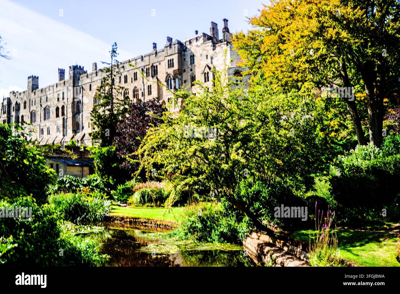Il Castello di Warwick, Warwick, Warwickshire, Inghilterra Foto Stock