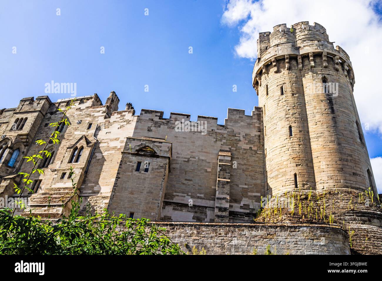 Il Castello di Warwick, Warwick, Warwickshire, Inghilterra Foto Stock
