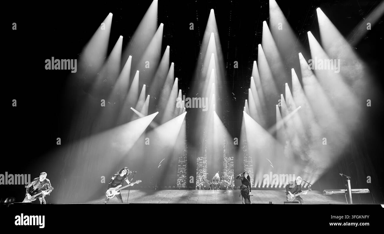 Evanescence alla Co-op Live Arena di Manchester il 10 settembre 2026 Foto Stock