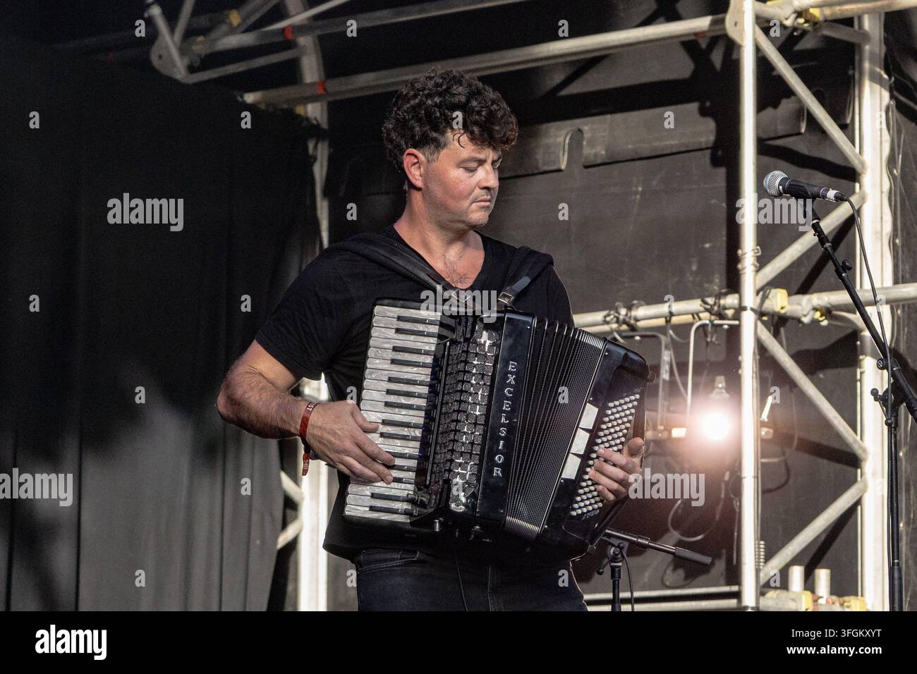 I Felice Brothers sul palco al festival End of the Road, settembre 2026 Foto Stock